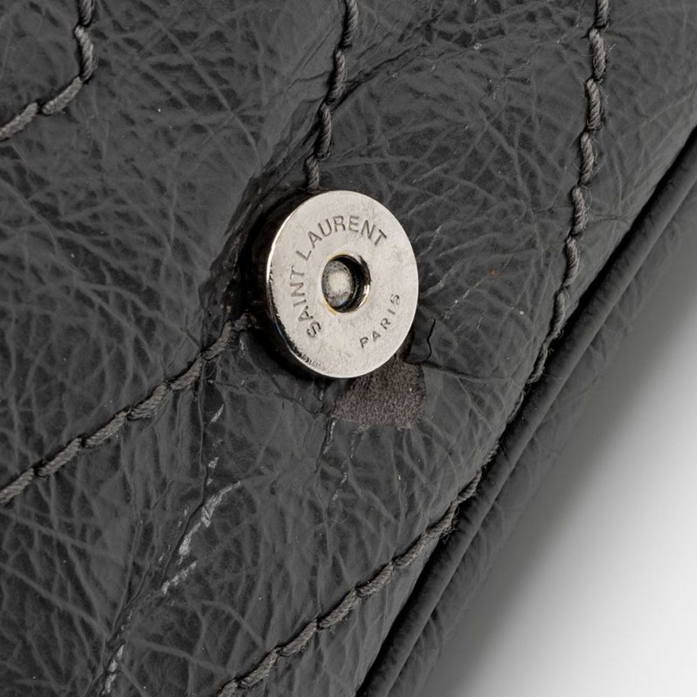Saint Laurent Crinkled Calfskin Monogram Niki Chain Wallet - Picture 14 of 15